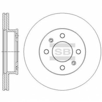 Тормозной диск Sangsin SD1090 (фото 1)