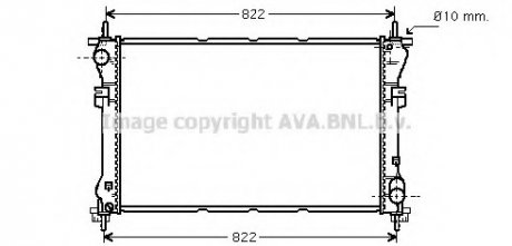 Радиатор TRANSIT VII 20TD MT 00- (Ava) AVA COOLING FD2320 (фото 1)