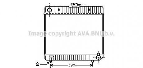 Радиатор MB W123, W126 MT 76-84 (Ava) AVA COOLING MS2042 (фото 1)