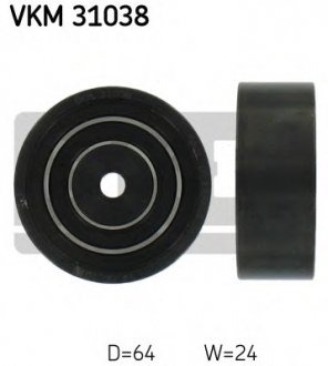 Паразитный / ведущий ролик, поликлиновой ремень SKF VKM31038 (фото 1)