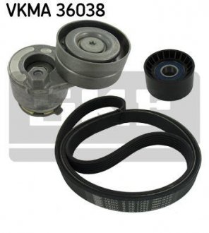 Полікліновий ремінний комплект SKF VKMA 36038 (фото 1)