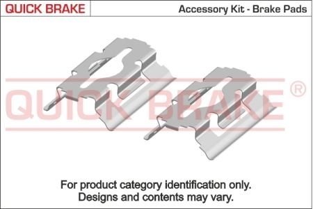 Монтажний к-кт гальмівних колодок QUICKBRAKE 109-1793 (фото 1)