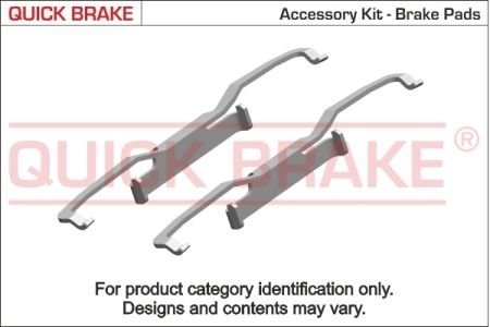 Монтажний к-кт гальмівних колодок QUICKBRAKE 109-1759 (фото 1)