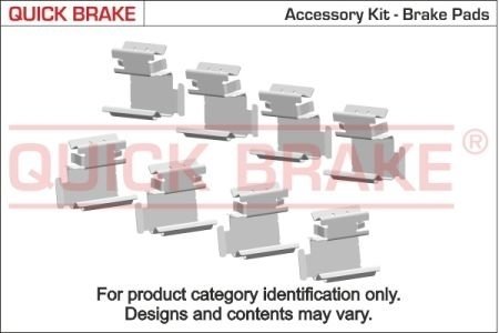 Направляющие суппорта комплект QUICKBRAKE 109-1246 (фото 1)