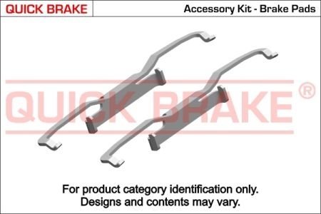 Монтажний к-кт гальмівних колодок QUICKBRAKE 109-1223 (фото 1)