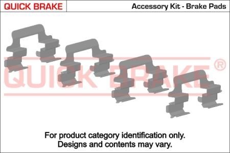 Монтажний к-кт гальмівних колодок QUICKBRAKE 109-1092 (фото 1)