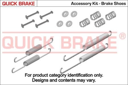 Монтажний к-кт гальмівних колодок QUICKBRAKE 105-0672 (фото 1)