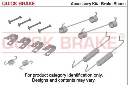 Монтажний к-кт гальмівних колодок QUICKBRAKE 105-0017 (фото 1)