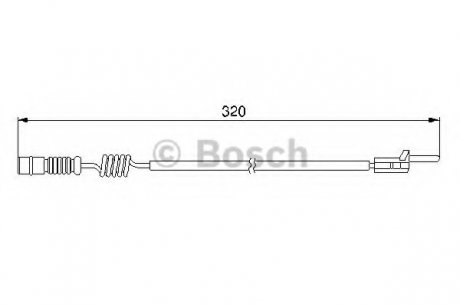 Датчик зносу гальмівних колодок Bosch 1987474964 (фото 1)