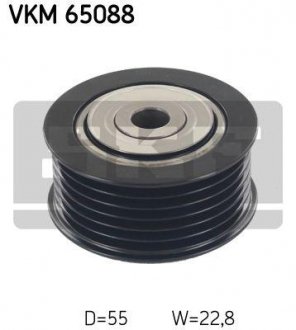 Натяжний ролик, поліклінового ременя (Вир-во) SKF VKM 65088 (фото 1)