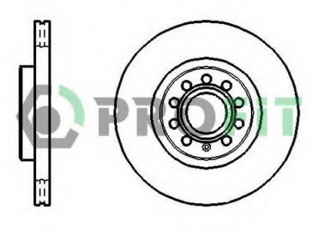 Диск гальмівний PROFIT 5010-1305 (фото 1)