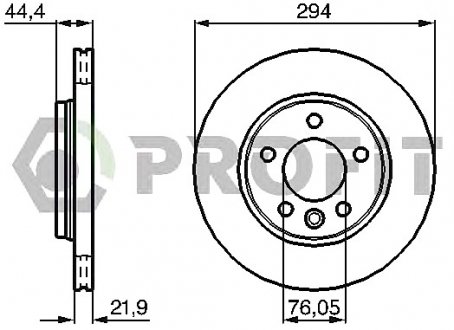 Тормозной диск PROFIT 5010-1286 (фото 1)