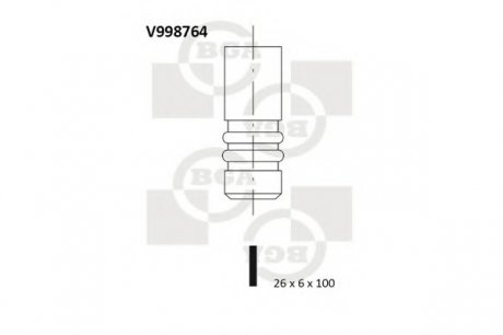 Клапан двигуна БМВ 3 (е46), 5 (е39), х5 (е53) BGA V998764 (фото 1)