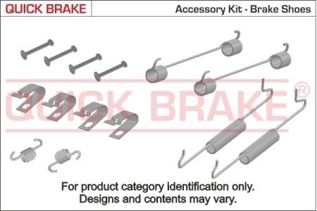 Монтажний к-кт гальмівних колодок QUICKBRAKE 105-0875 (фото 1)
