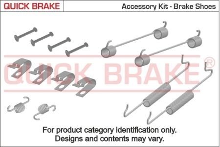 Монтажний к-кт гальмівних колодок QUICKBRAKE 105-0653 (фото 1)