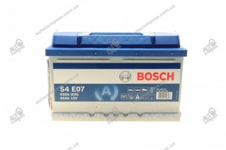 АКБ S4E 65А*ч 650А система СТАРТ-СТОП Bosch 0092S4E070 (фото 1)