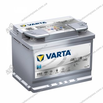 Акумулятор 60Ah-12v Silver Dynamic AGM (D52) (242х175х190), R, EN680 VARTA ="560901068" (фото 1)