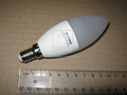Светодиодная лампа C37, 7W,3000k, 520lm, E14,220V <> DECARO DEC-C37-E14-7w-1 (фото 1)