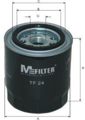 Фильтр масляный OPEL, KIA, MITSUBISHI M-Filter TF24 (фото 1)