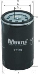 Фильтр масляный AUDI, VW M-Filter TF39 (фото 1)