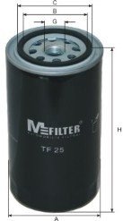 Фильтр масляный VW T4 M-Filter TF25 (фото 1)