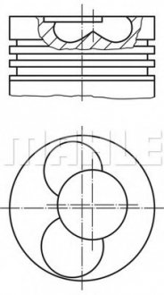 Поршень ENGINE Mahle 0304101 (фото 1)