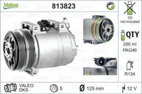 Компресор кондиционера Valeo 813823 (фото 1)