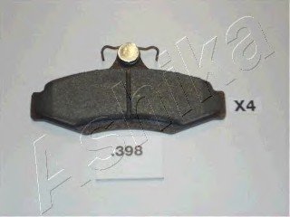 Комплект тормозных колодок, дисковый тормоз ASHIKA 51-03-398 (фото 1)