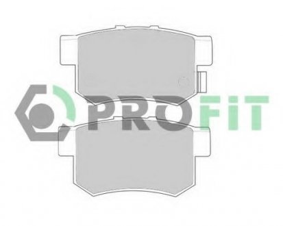 Колодки гальмівні дискові зад. PROFIT 5000-0956 (фото 1)