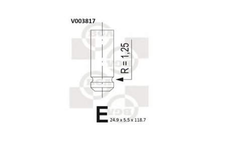 Клапан двигуна BGA V003817 (фото 1)