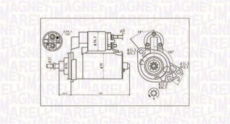 Стартер Magneti Marelli 063720713010 (фото 1)