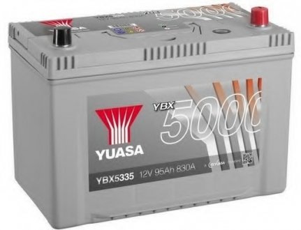 12V 95Ah Silver High Performance Battery Japan (0) Пусковий струм 830 (EN) Габарити 303х174х222 Yuasa YBX5335 (фото 1)