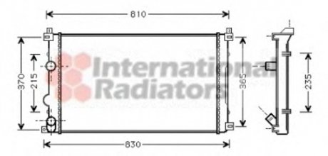 Радиатор охлаждения OPEL MOVANO A (98-), RENAULT MASTER II Van Wezel 43002322 (фото 1)