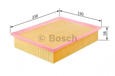 Повітряний фільтр mb w210 2.0-5.0 Bosch 0986626832 (фото 1)