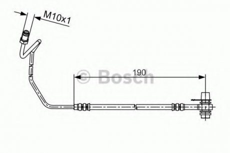 Шланг гальмівний Bosch 1987481535 (фото 1)