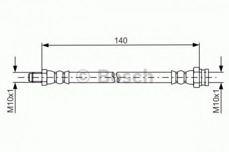 ТОРМОЗНОЙ Шланг Bosch 1987481669 (фото 1)