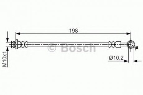 ТОРМОЗНОЙ Шланг Bosch 1987481712 (фото 1)