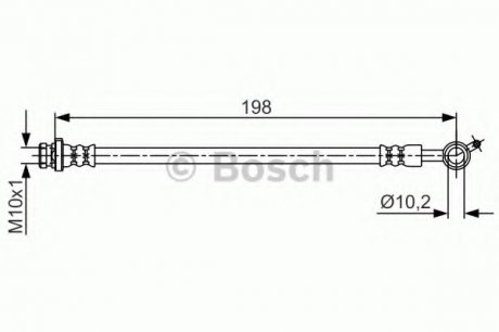 ТОРМОЗНОЙ Шланг Bosch 1987481713 (фото 1)