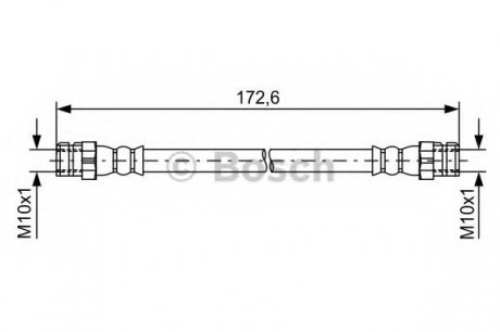 ТОРМОЗНОЙ Шланг Bosch 1987481737 (фото 1)