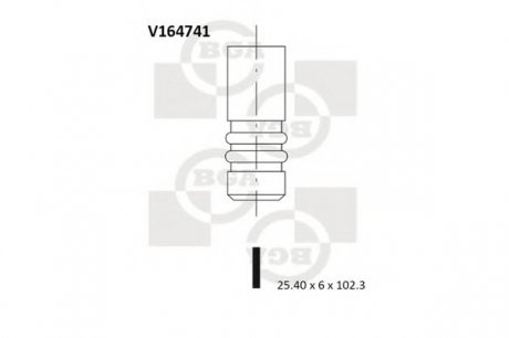 Клапан двигуна BGA V164741 (фото 1)