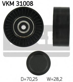 Ведучий ролик, поліклінового ременя (Вир-во) SKF VKM31008 (фото 1)