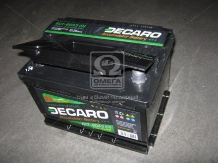 Акумулятор 60Ah-12v START (242x175x190),R,EN480 DECARO 6СТ-60 АЗЕ (0) (фото 1)