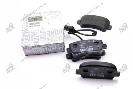Колодки зад диск Master Renault 44 06 011 86R