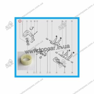 Втулка куліси КПП Master/Trafic 01- Renault 8200170826