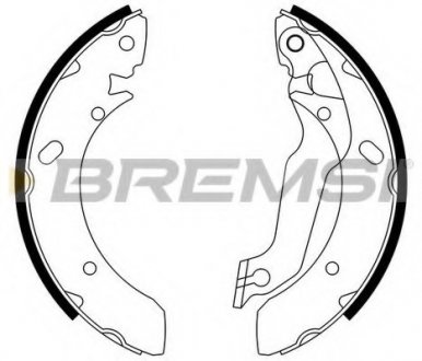 Колодки тормозные задние Hyundai Lantra 90-00, Coupe 96-02 (M BREMSI GF0733 (фото 1)