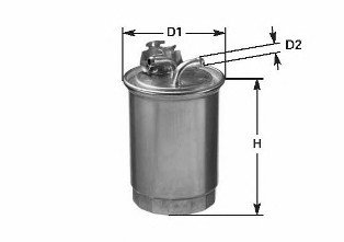 Фильтр топливный LT2.4D, T3 88>, T4 90>, Golf II87>, Golf III, Pa CLEAN Filters DN829 (фото 1)