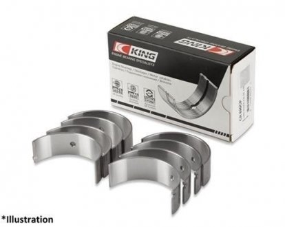 Комплект підшипника ковзання колінчастого вала (8 штук) King CR4411AM 0,25