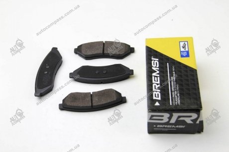 Гальмівні колодки зад. Chevrolet Epica 06- (akebono) BREMSI BP3162 (фото 1)