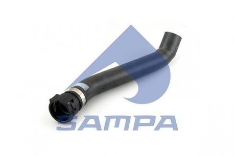 Патрубок радіатора (резиновый, армований, з кріпленням) Sampa 051.290 (фото 1)