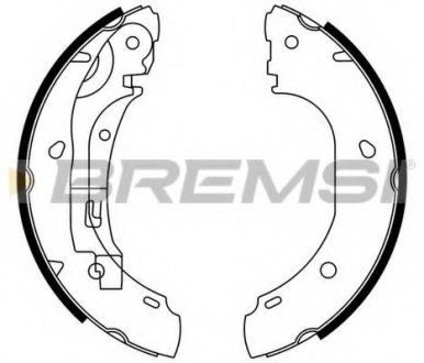 Тормозные колодки зад. Ducato, Boxer 02- (бараб.) BREMSI GF0186 (фото 1)